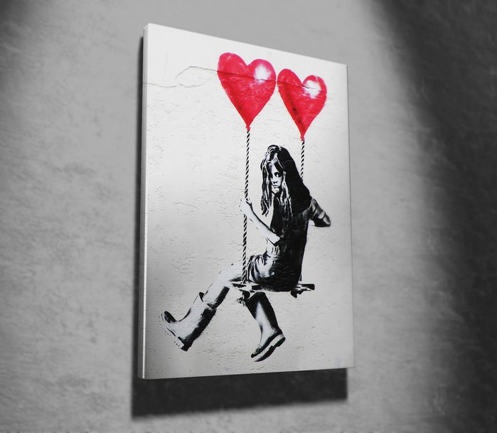 Wallity Lienzo Decorativo Banksy WY01 70 x 100 cm Wallity Lienzo Decorativo Banksy WY01 70 x 100 cm